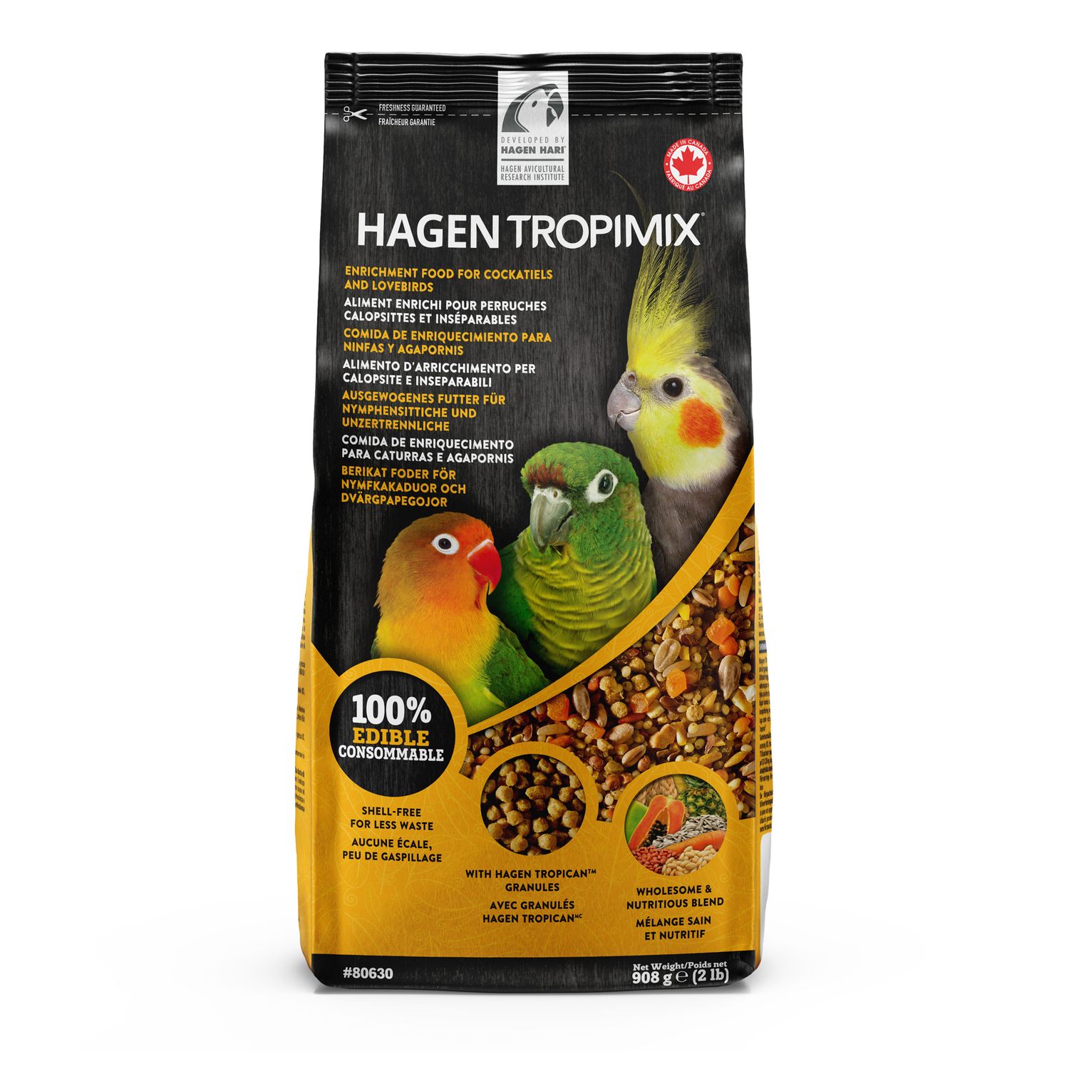 H | Tropimix Formula, animal: Cockatiel &amp; Lovebird