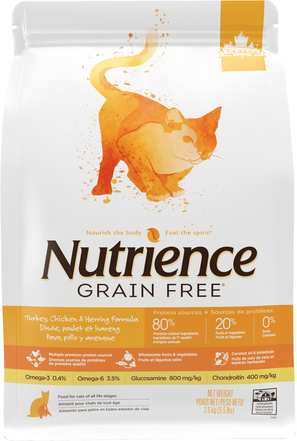 N | Cat Food Dry  | Grain Free, flavour: Turkey Chicken Herring, size: 5lb