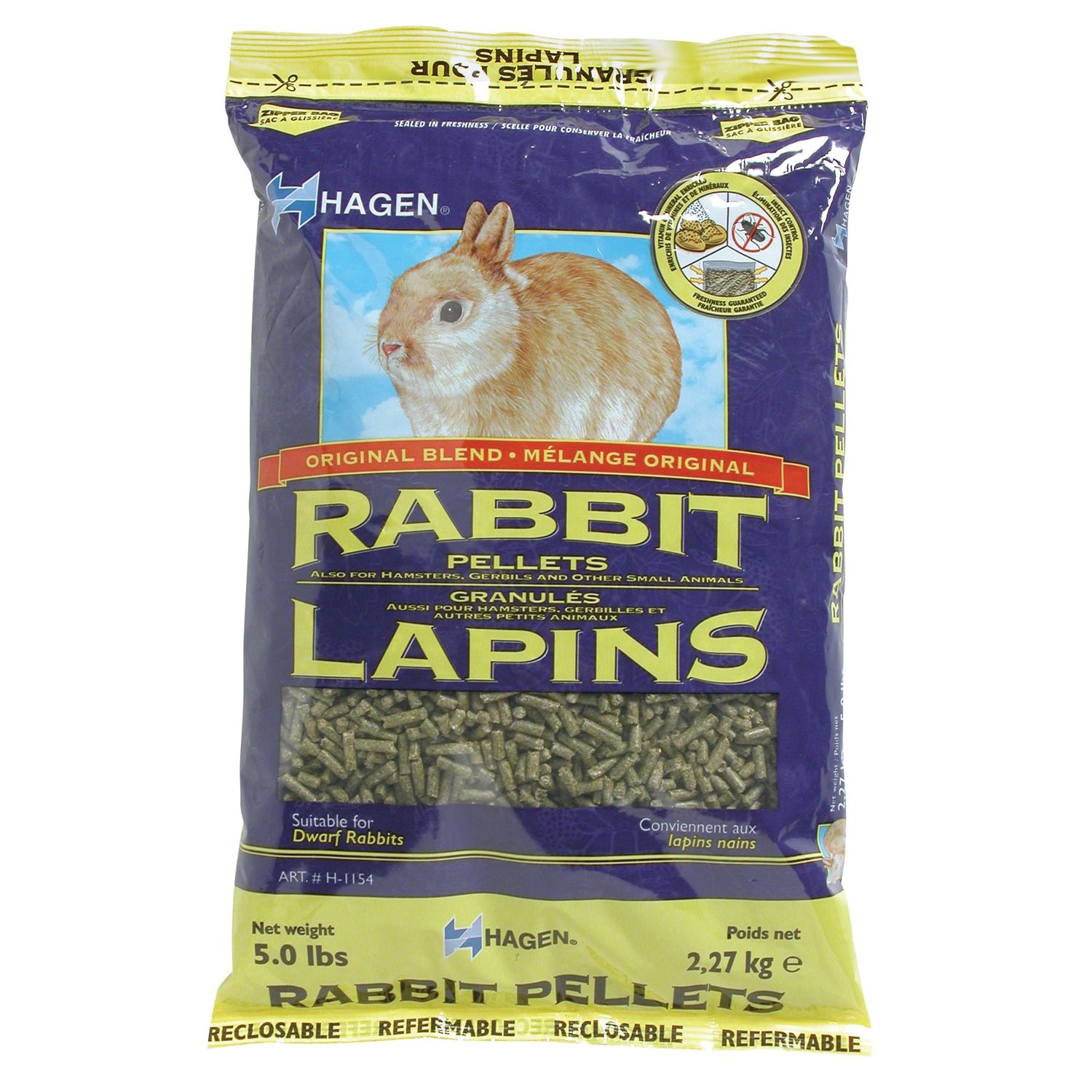 H | Small Animal Food, Weight: 5lbs, type: Rabbit