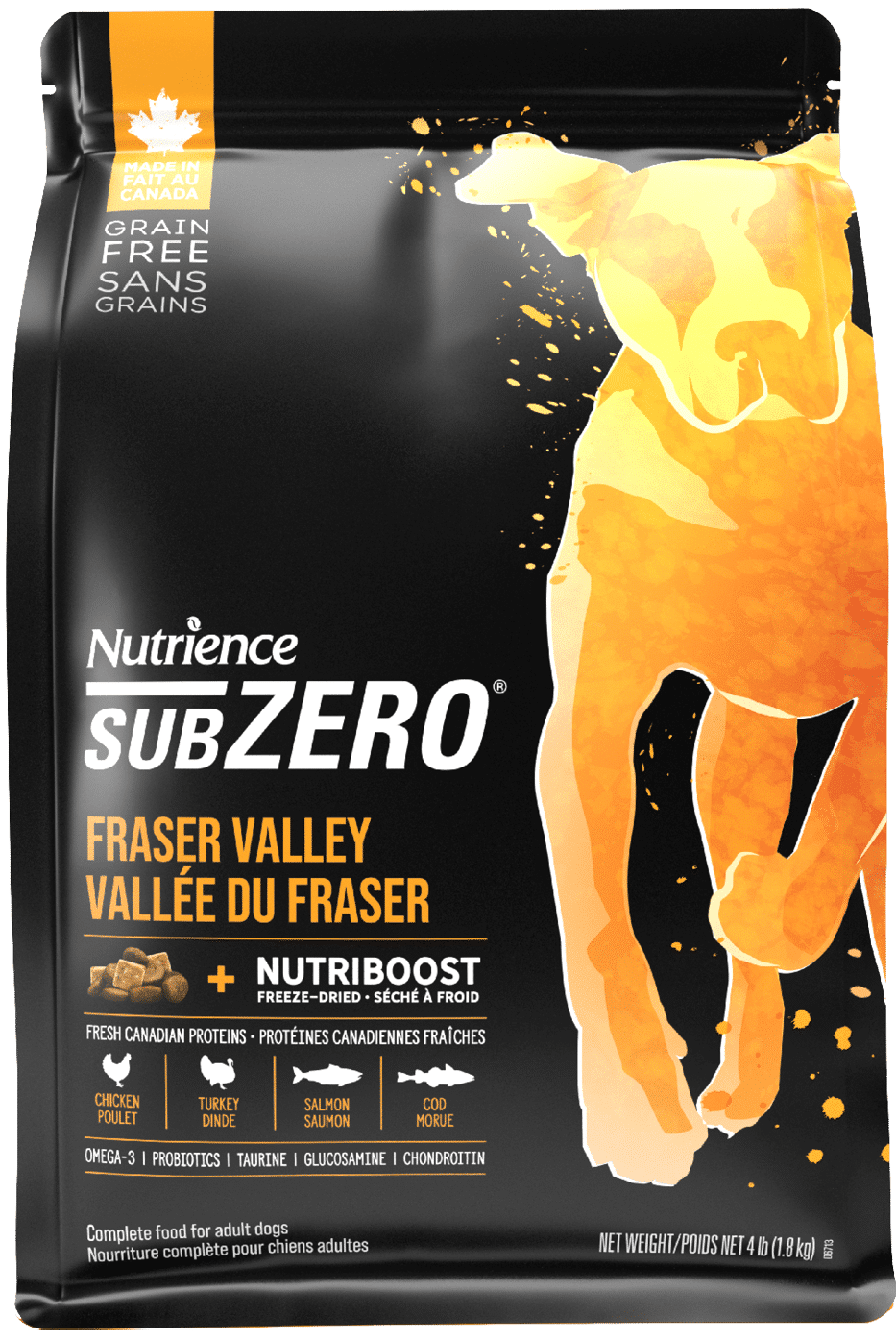 N | Dog  Food Dry  | Sub Zero GF, flavour: Fraser Valley, size: 4lbs