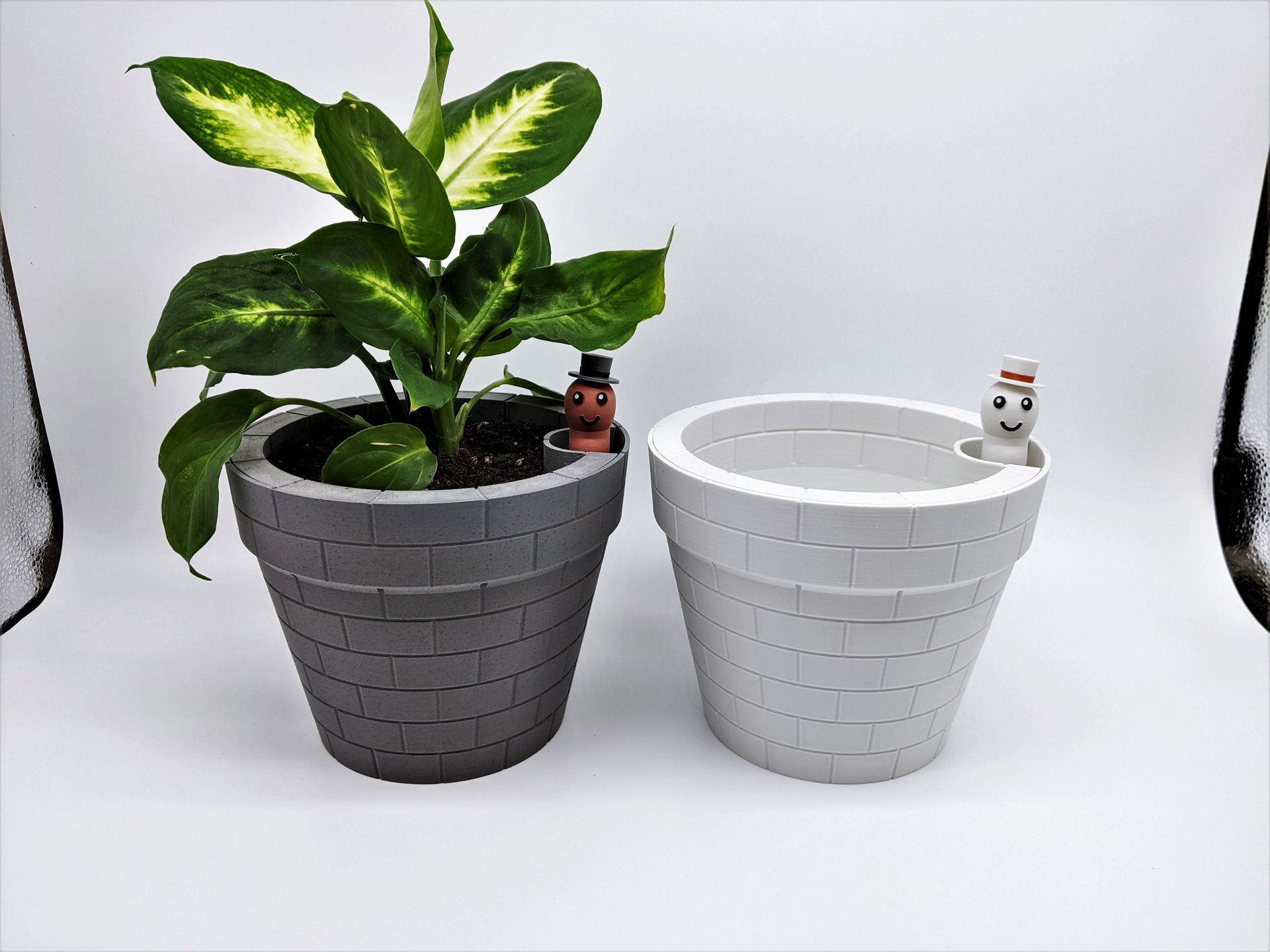 Self Watering Planter - Brick Pot with Water Level Pal