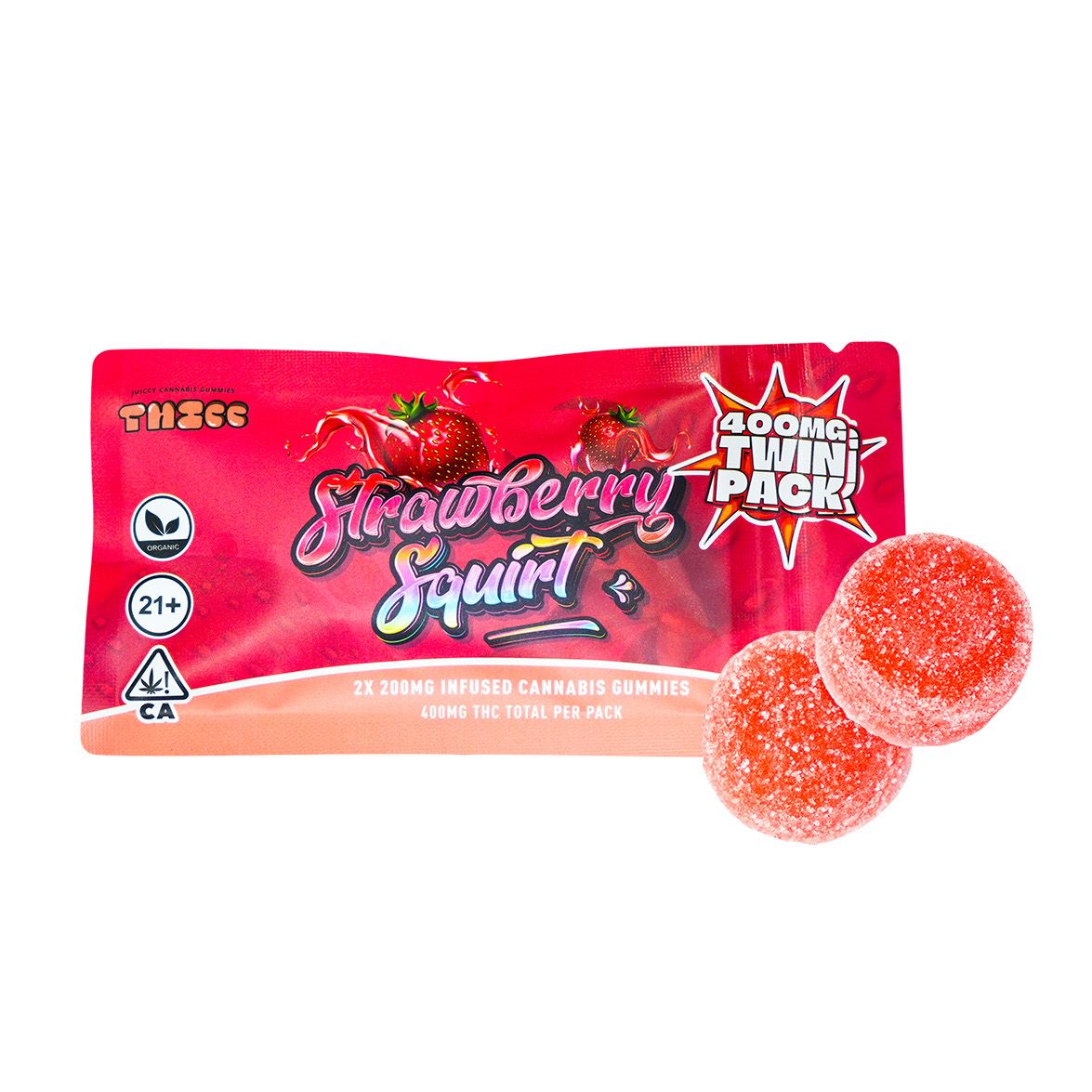 400mg Thicc Gummies Strawberry squirt