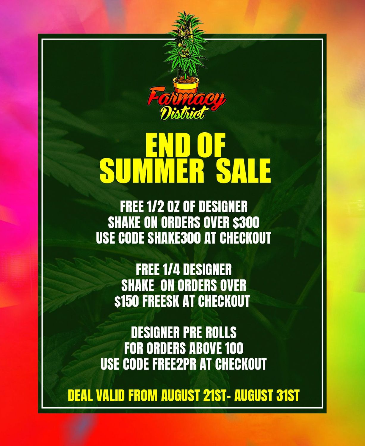 END OF SUMMER SALE END OF SUMMER SALE