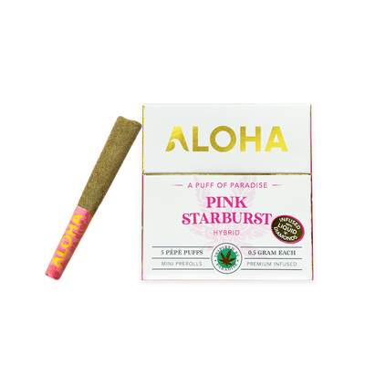 Aloha Pink Starburst Infused Prerolls | HYBRID Aloha Pink Starburst Infused Prerolls | HYBRID
