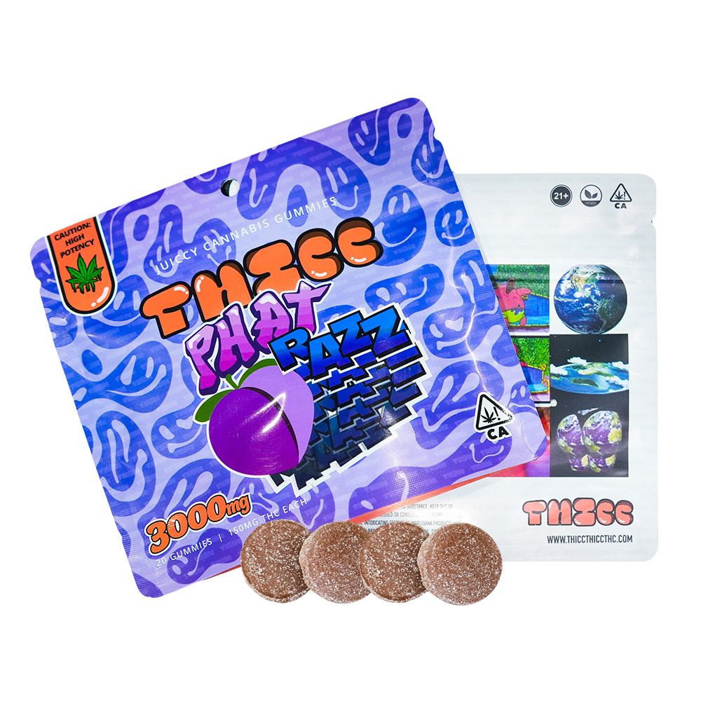 3000mg Thicc Gummies Phat Razz