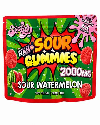 2000mg Sticky Nano Gummies SOUR WATERMELON
