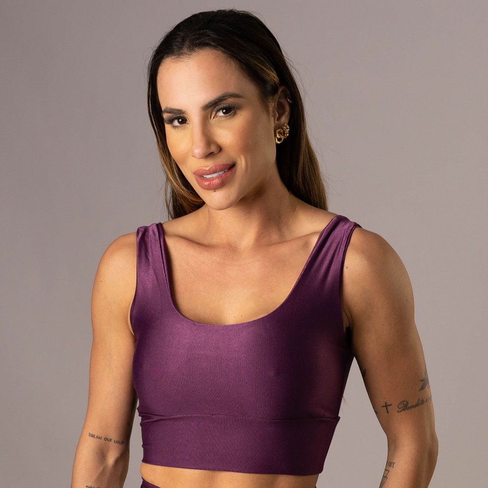 Women's Medium Impact Sports Bra Valentina Black Cherry
