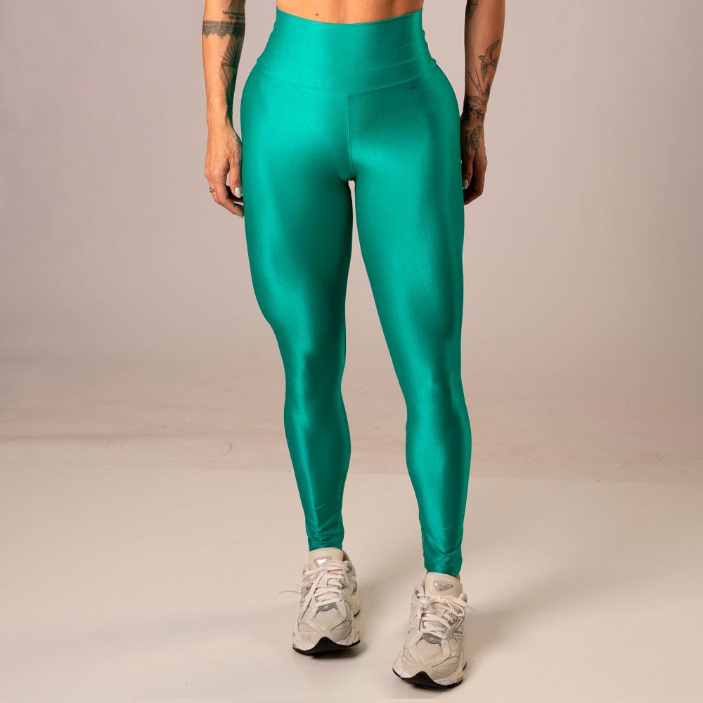 Women's High-Waist Leggings Marcela Aqua Green