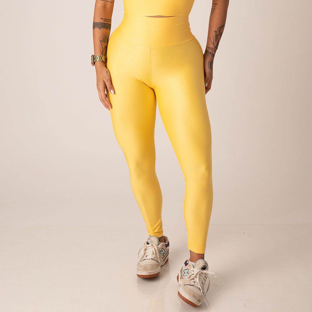 Women's High-Waist Leggings Marcela Yellow
