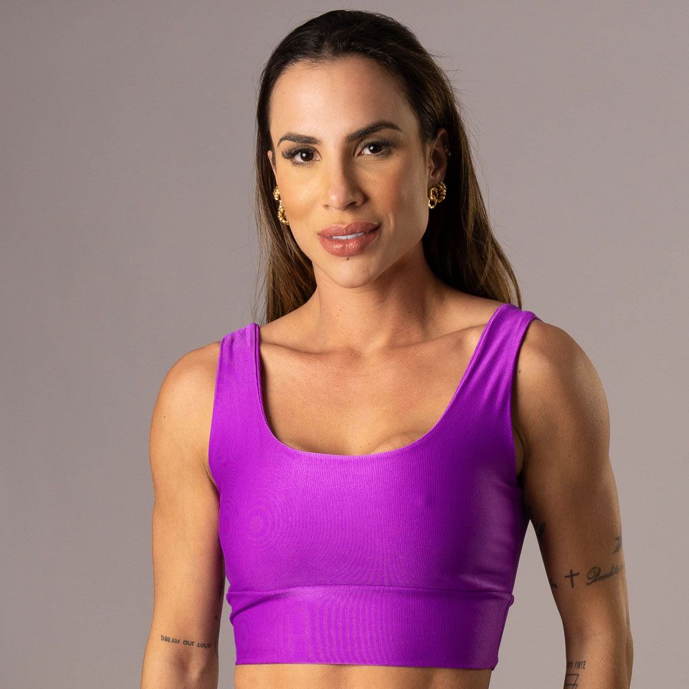 Women's Medium Impact Sports Bra Valentina Fuchsia