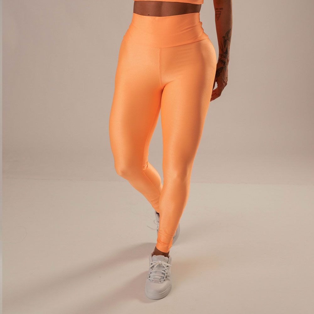 Women's High-Waist Leggings Marcela Deep Coral