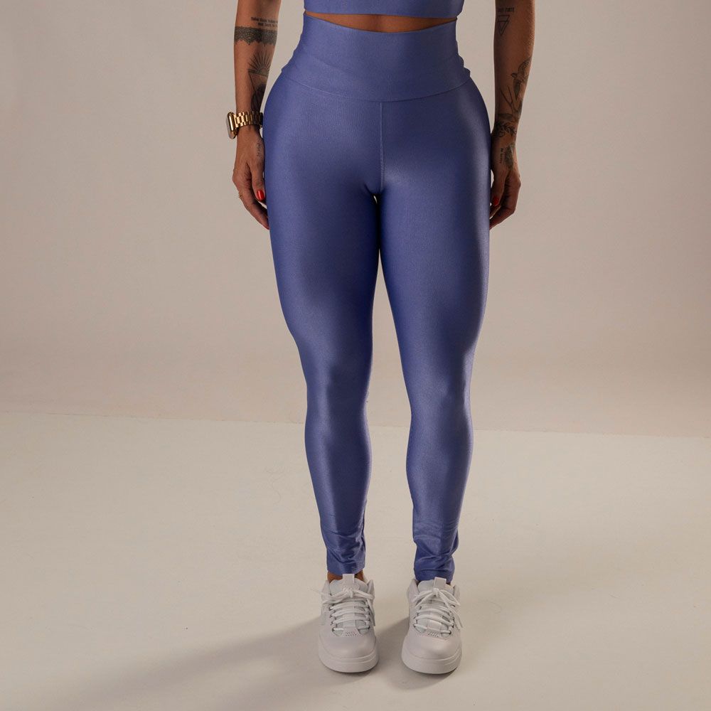 Women's High-Waist Leggings Marcela Hydrangea Purple
