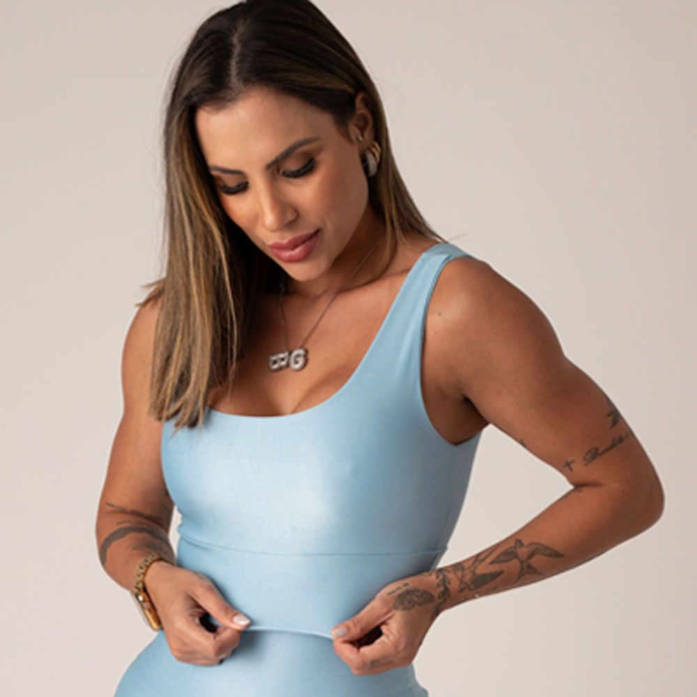 Women's Medium Impact Sports Bra Valentina Soft Sea
