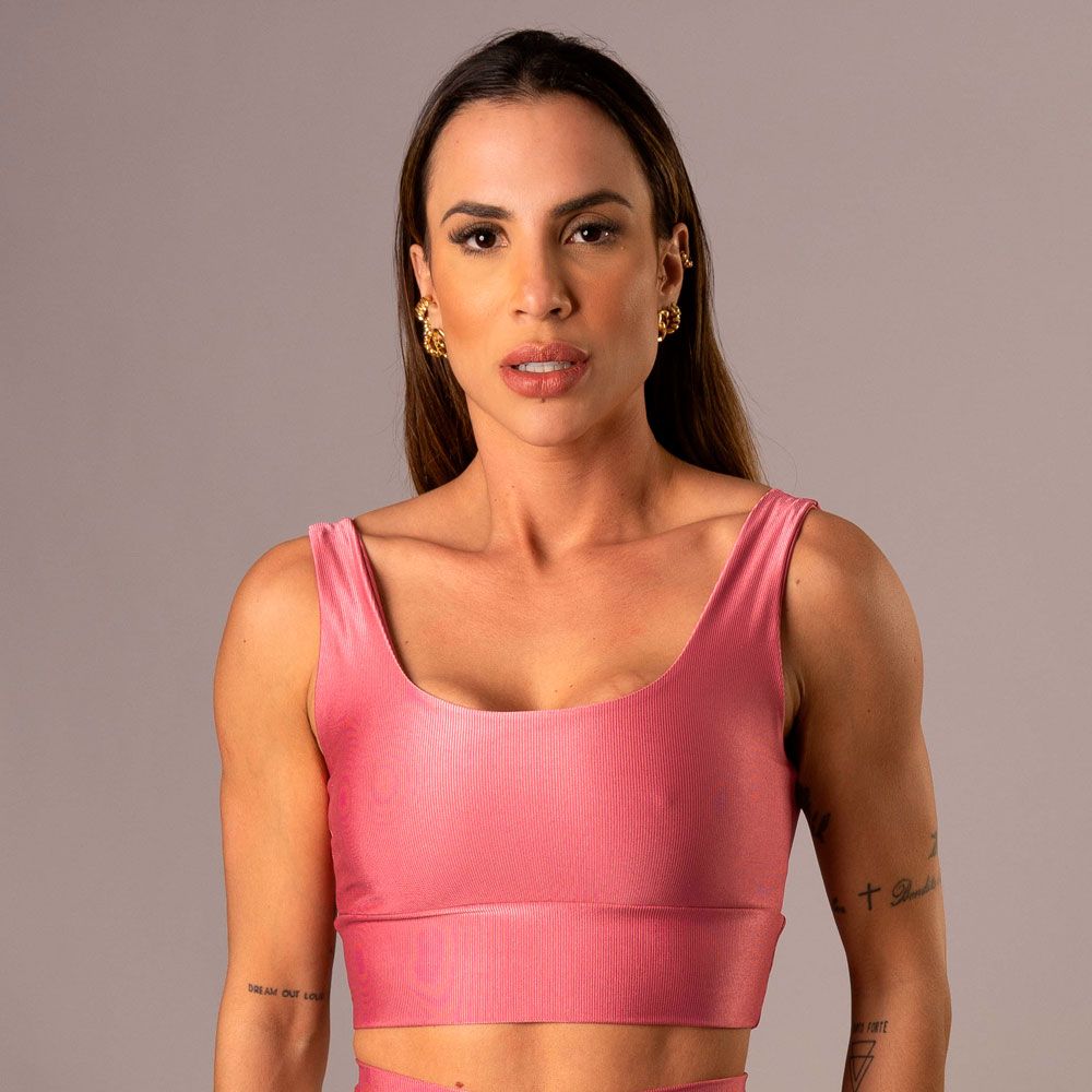 Women's Medium Impact Sports Bra Valentina Rose Tan