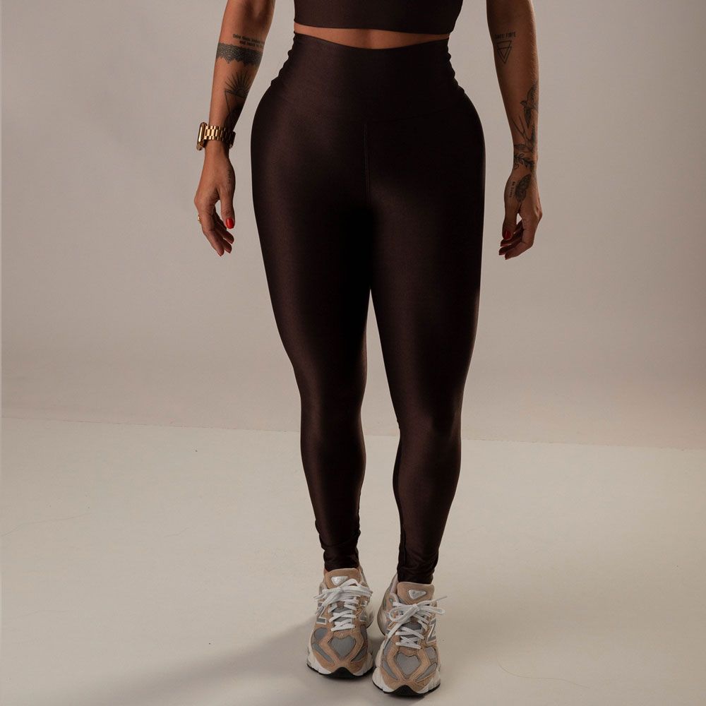 Women's High-Waist Leggings Marcela Coffee