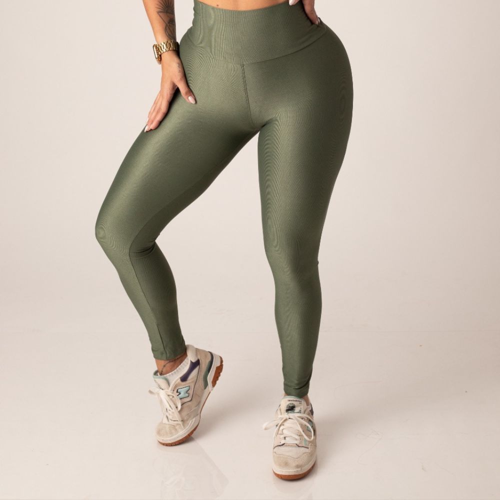 Women's High-Waist Leggings Marcela Deep Forest Green