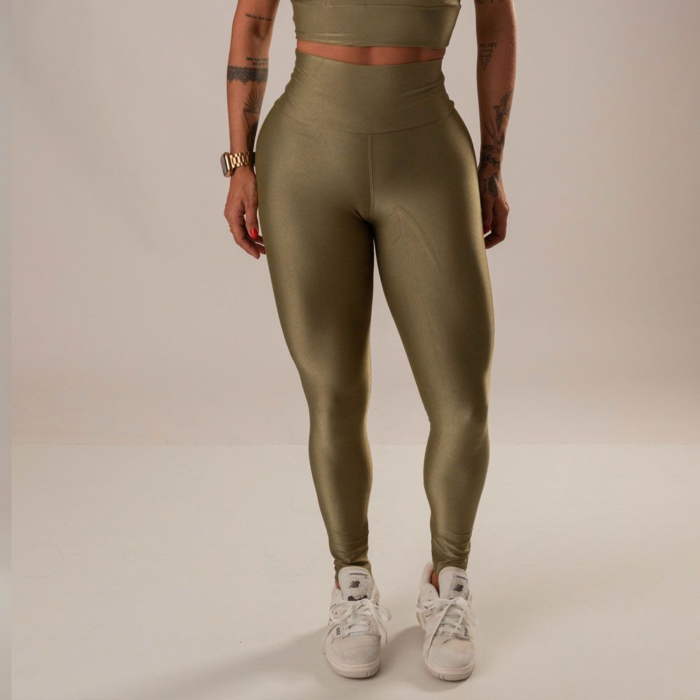 Women's High-Waist Leggings Marcela Pistachio