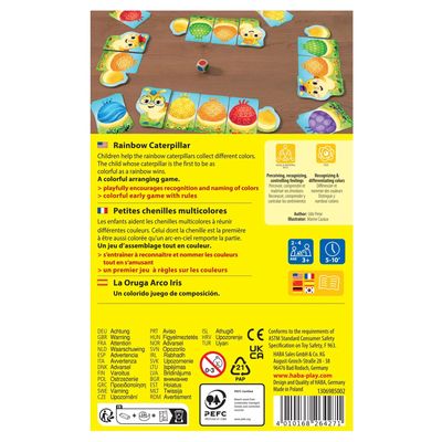 Rainbow Caterpillar Arranging Game