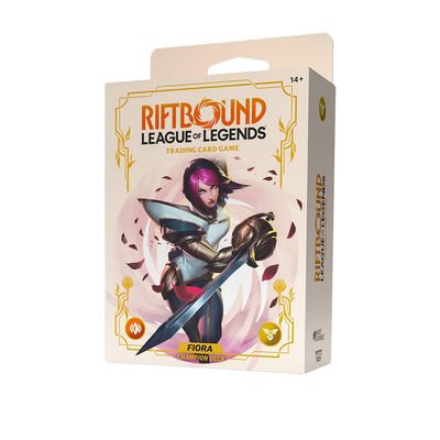 Riftbound: LoL Spiritforged Champion Deck: Fiora Display Riftbound: LoL Spiritforged Champion Deck: Fiora Display