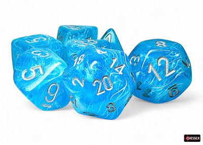 Luminary™ Mega-hedral® Sky/silver 7-Die Set