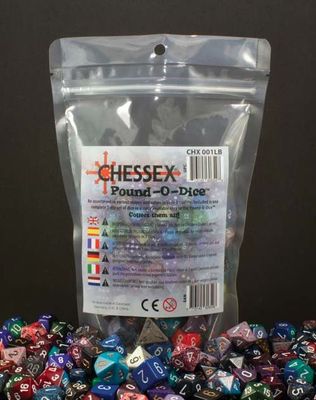 Pound-O-Dice™ (approx 80-100 Dice)  Includes one specially 7 die set