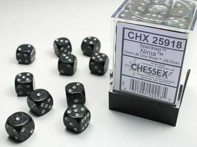Speckled® 12mm d6 Ninja™ Dice Block™ (36 dice)