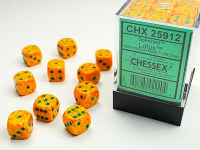 Speckled® 12mm d6 Lotus™ Dice Block™ (36 dice)