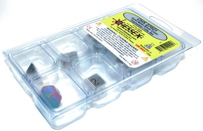 Metal Polyhedral Silver 7-Die Set