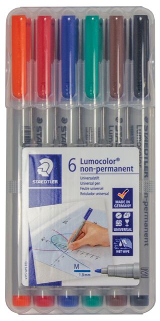 Water Soluble 6-Pack Markers Medium-Tip Water Soluble 6-Pack Markers Medium-Tip