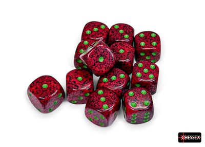 Speckled® 16mm d6 Strawberry™ Dice Block™ (12 dice)
