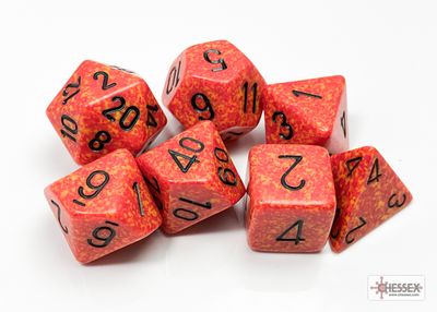 Speckled® Polyhedral Fire 7-Die Set
