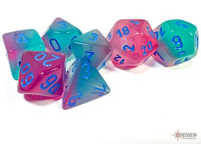 Gemini® Polyhedral Gel Green-Pink/blue Luminary™ 7-Die Set