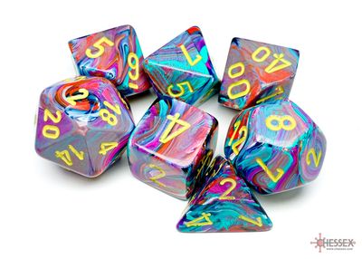 Festive® Polyhedral Mosaic/yellow 7-Die Set