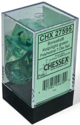 Borealis® Polyhedral Kelp/light green Luminary™ 7-Die Set