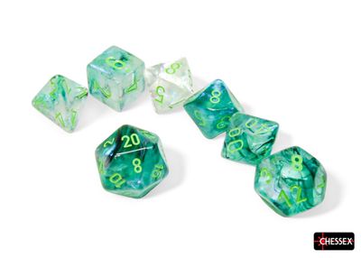 Borealis® Polyhedral Kelp/light green Luminary™ 7-Die Set