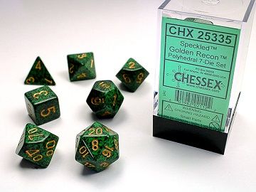 Speckled® Polyhedral Golden Recon™ 7-Die Set