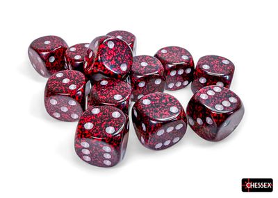 Speckled® 16mm d6 Silver Volcano™ Dice Block™ (12 dice)