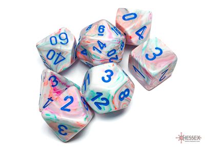 Festive® Polyhedral Pop Art™/blue 7-Die set