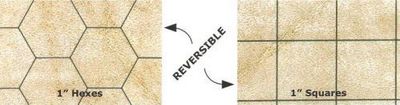 Reversible Megamat® 1" Squares & 1" Hexes (34½" x 48")