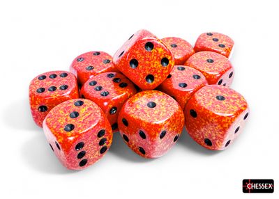 Speckled® 16mm d6 Fire Dice Block™ (12 dice)
