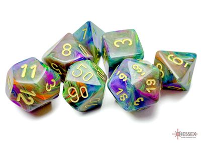 Festive® Polyhedral Rio/yellow 7-Die Set