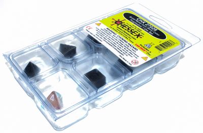Metal Polyhedral Dark Metal 7-Die Set