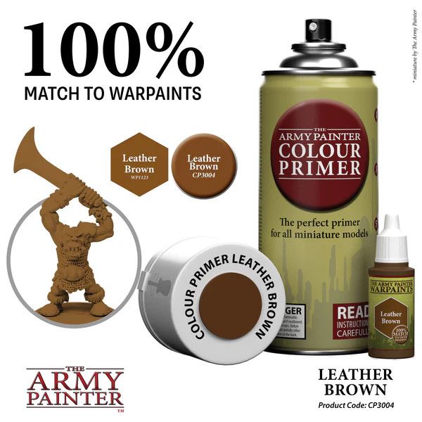 Colour Primer: Leather Brown 400ml Spray Colour Primer: Leather Brown 400ml Spray