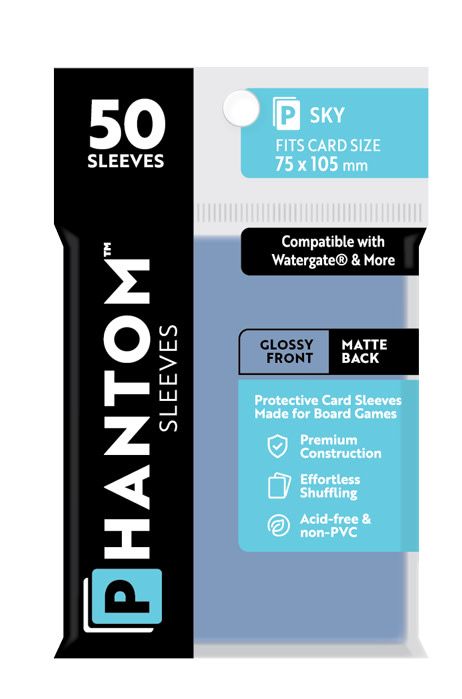 Phantom Sky Sleeves Gloss/Matte 75x105mm Clear 50ct Phantom Sky Sleeves Gloss/Matte 75x105mm Clear 50ct