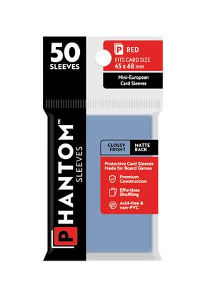 Phantom Red Sleeves Gloss/Matte 45x68mm Clear 50ct