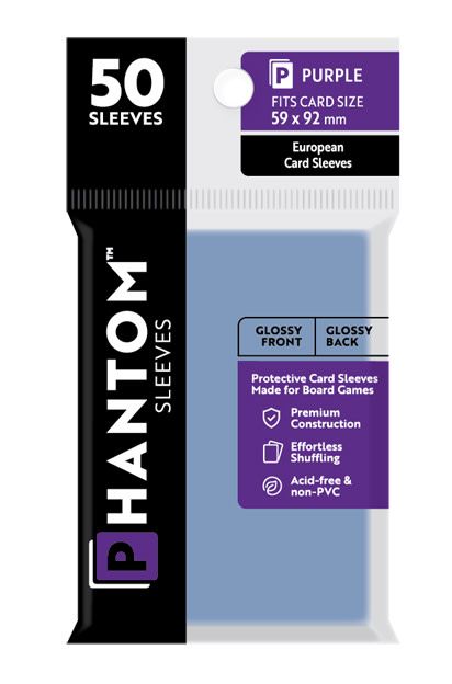 Phantom Purple Sleeves Gloss/Gloss 59x92mm Clear 50ct