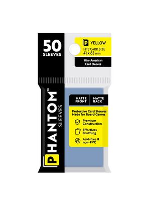 Phantom Yellow Sleeves Mate/Matte 41x63mm Clear 50ct