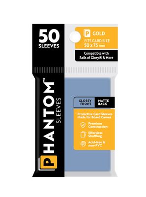 Phantom Gold Sleeves Gloss/Matte 50x75mm Clear 50ct