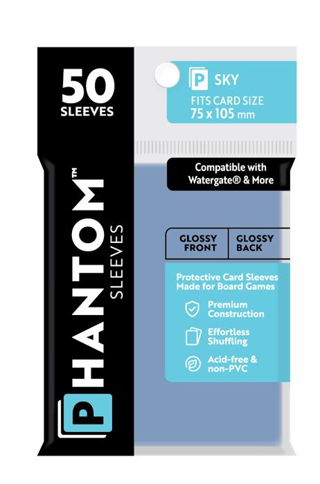 Phantom Sky Sleeves Gloss/Gloss 75x105mm Clear 50ct