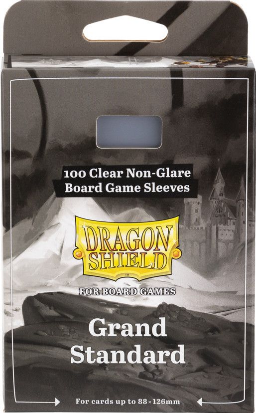 Dragon Shields: (100) Grand Standard Board Game Sleeves (88mm x 126mm) Dragon Shields: (100) Grand Standard Board Game Sleeves (88mm x 126mm)
